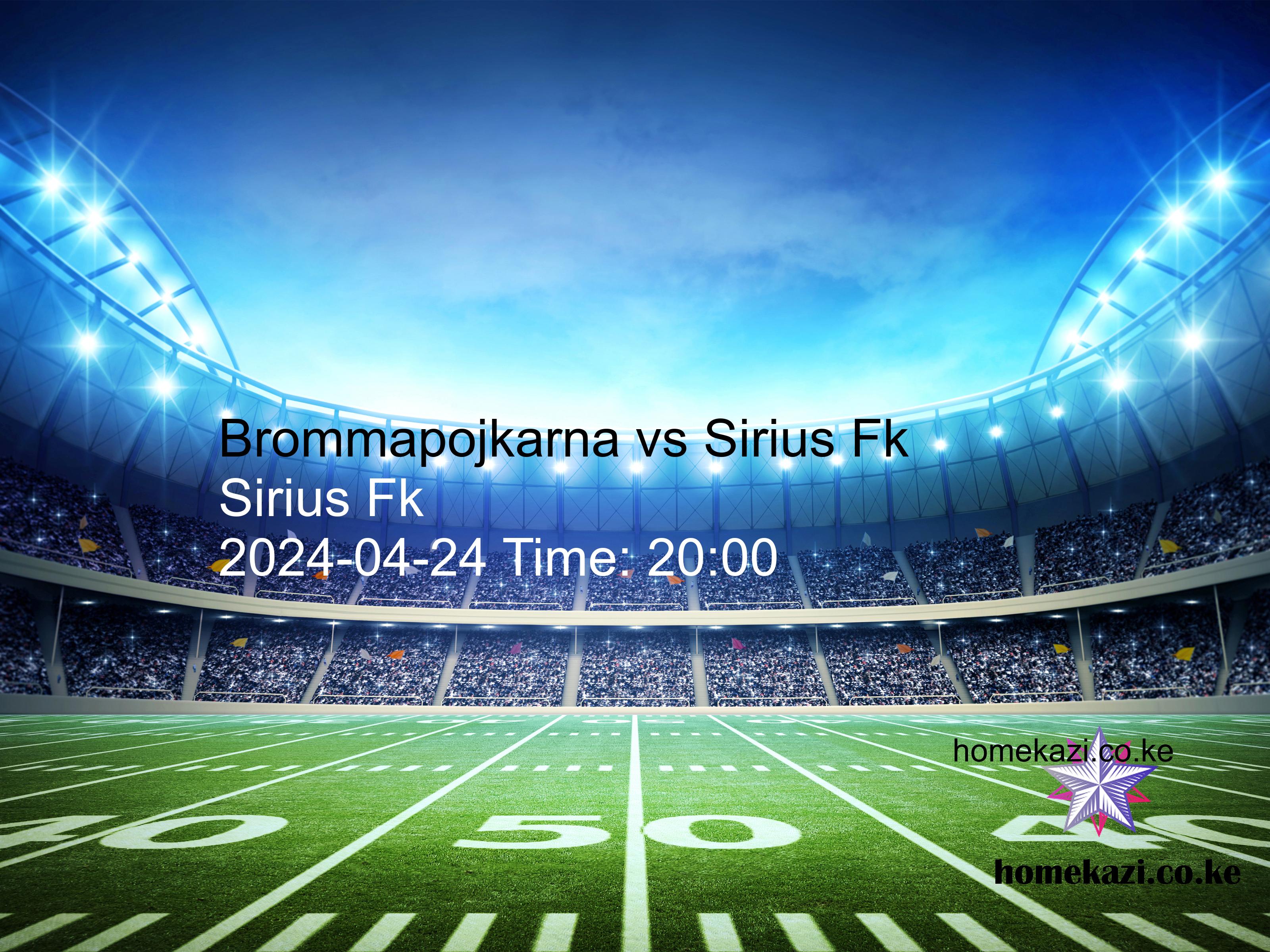 Brommapojkarna vs Sirius Fk free betting tips