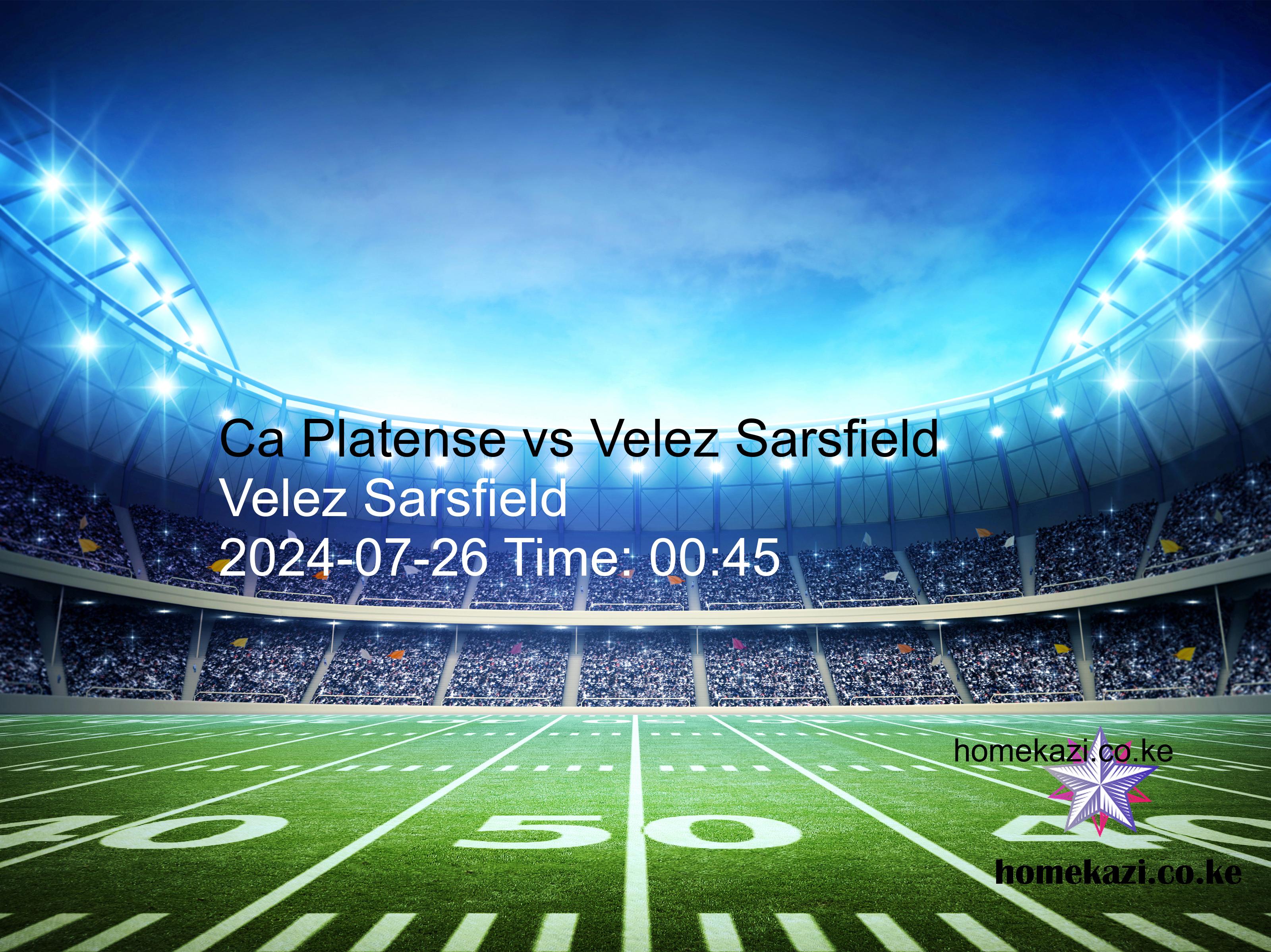 Ca Platense vs Velez Sarsfield