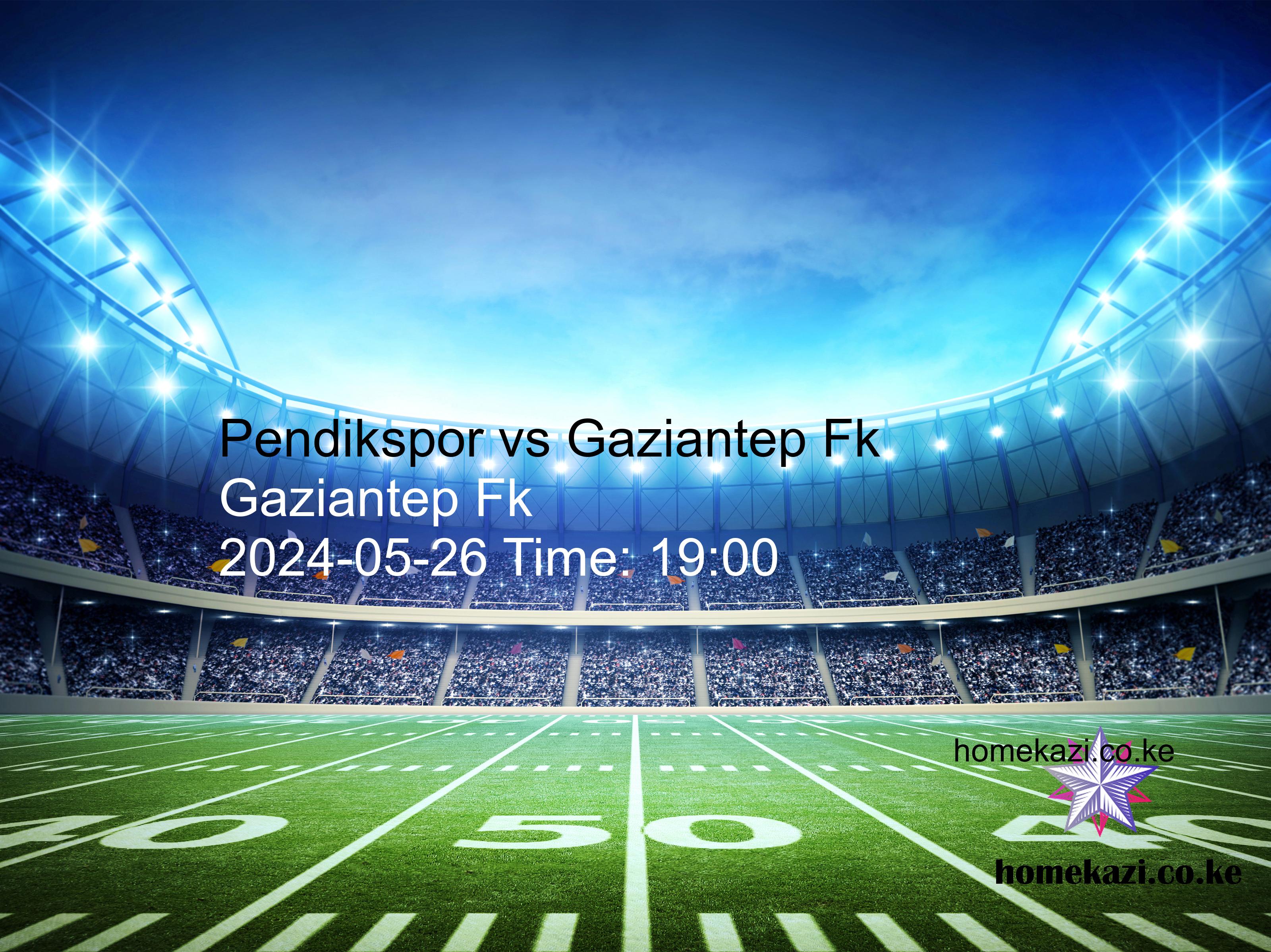 Pendikspor vs Gaziantep Fk free betting tips